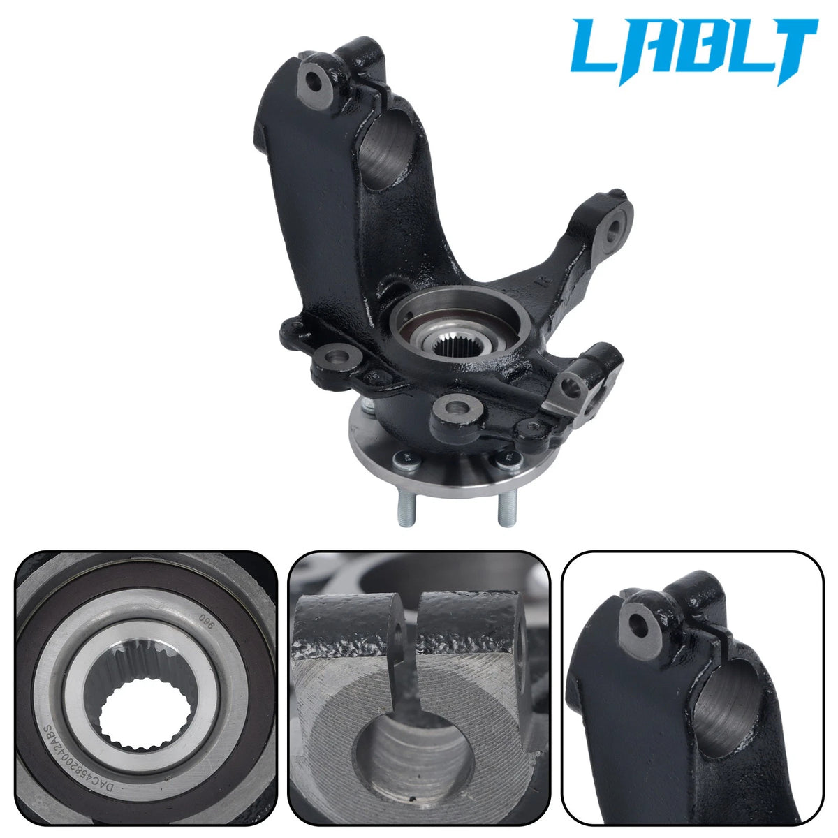 Set of 2 Front Left & Right Wheel Steering Hub Knuckle Assembly for Ford Focus (2012–2018)