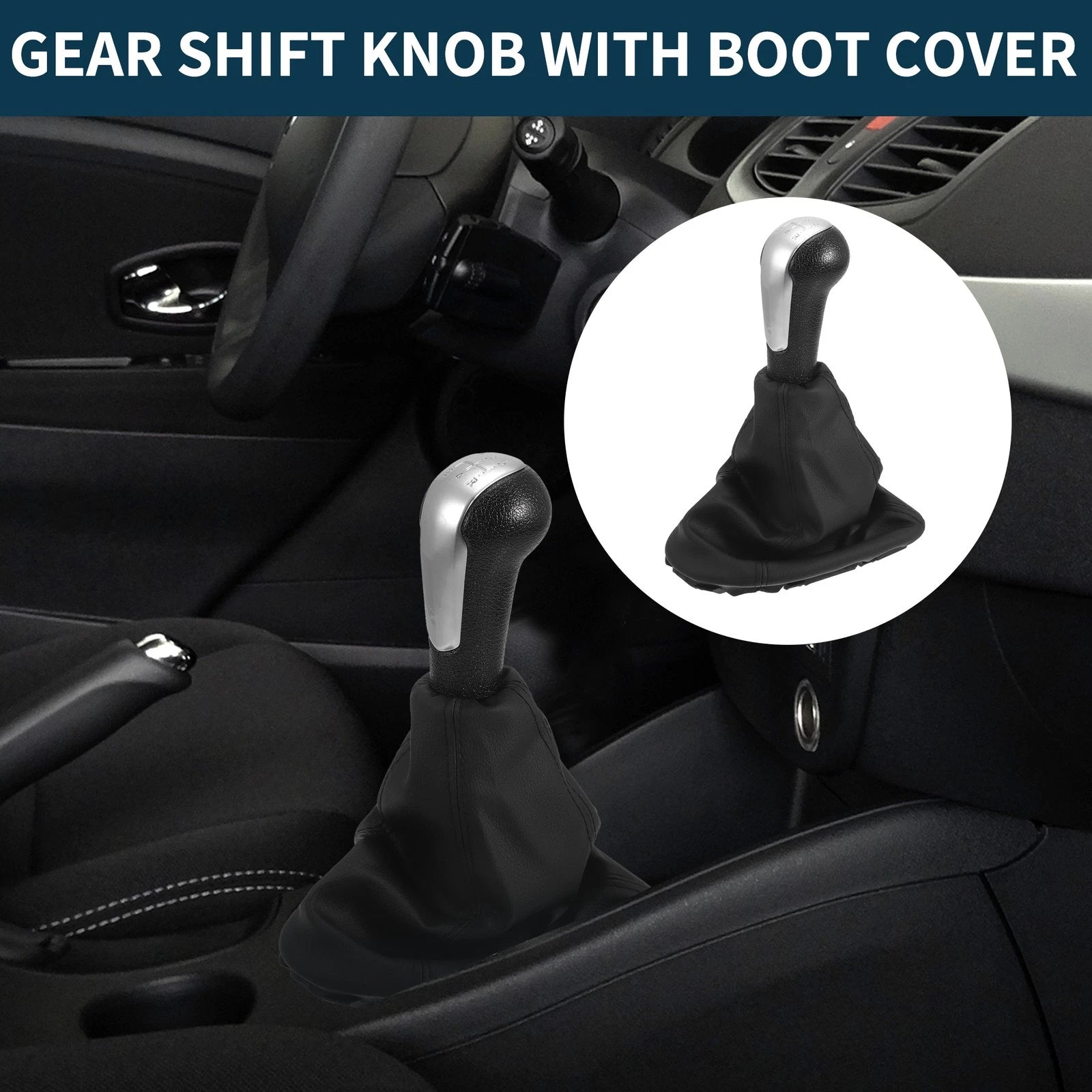 5 Speed Gear Shift Knob with Cover for Chevrolet Spark (2013–2015)