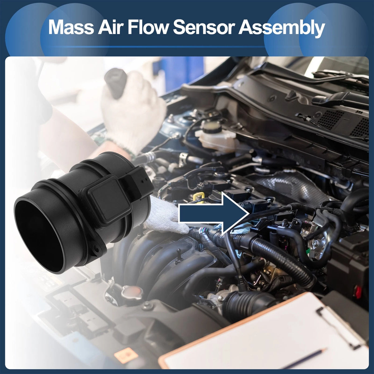 Mass Air Flow Sensor Assembly No.5WK97016 for Nissan X-Trail (2014–2023)