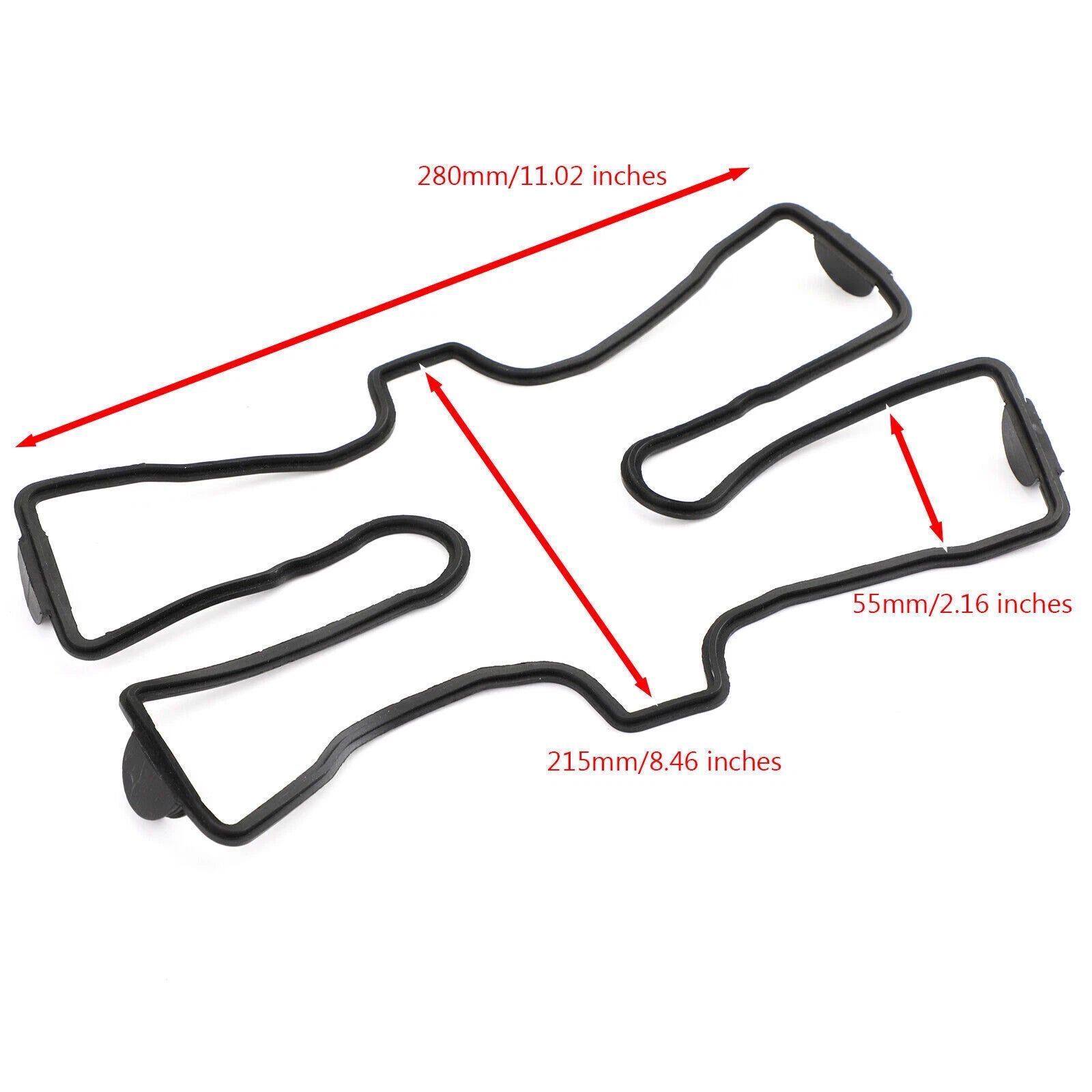 Cylinder Head Cover Gasket for Yamaha V-Max VMX1200 XVZ1200 XVZ1300 (1988–2007)