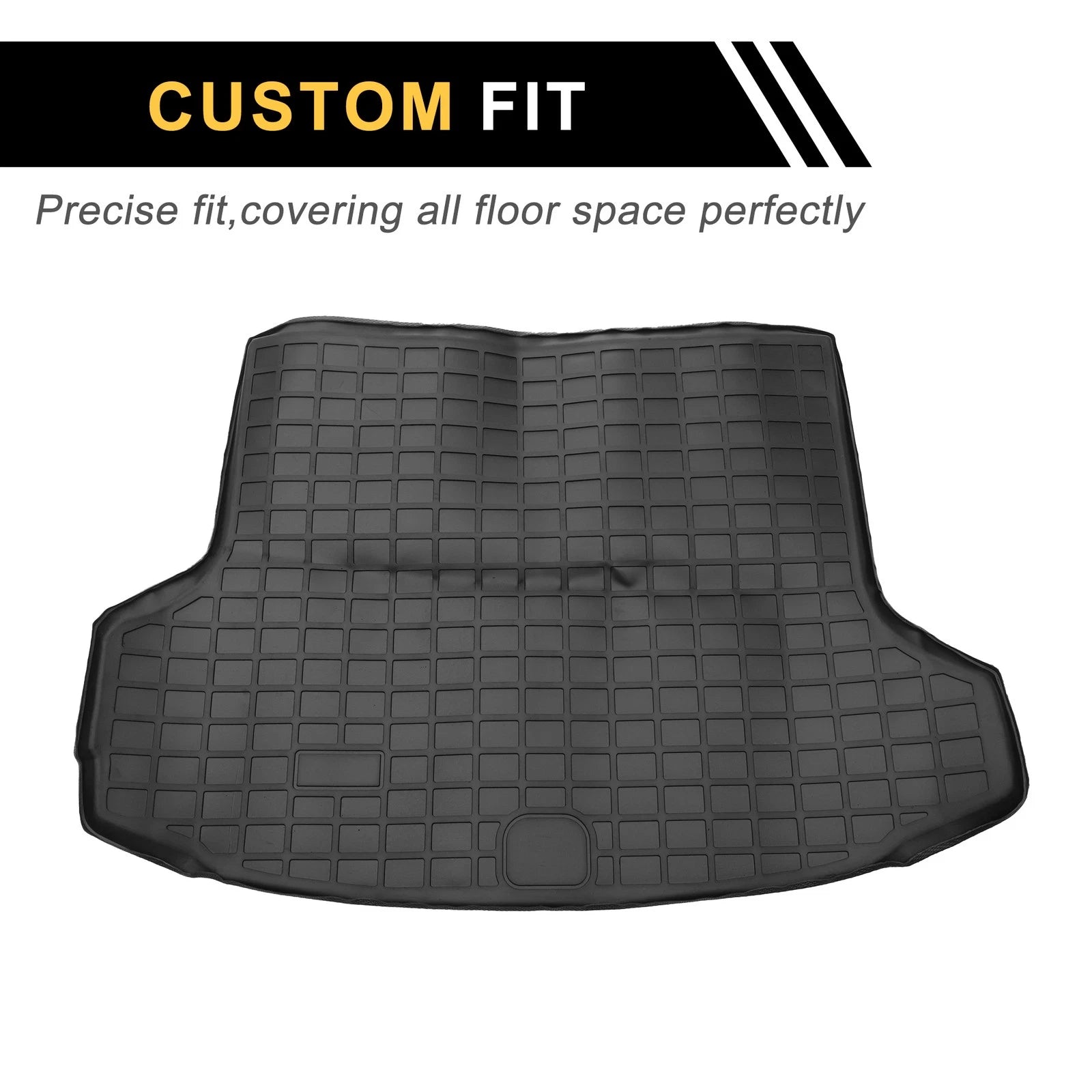 Cargo Liner Rear Trunk Mat for Genesis GV70 (2022–2024) TPE Checkered Pattern