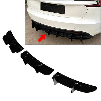 Rear Bumper Lip Diffuser Spoiler Protector for Tesla Model 3 (2023–2024)