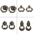 2X Vintage Door Pull Handle Cabinet Drawer Ring Knob
