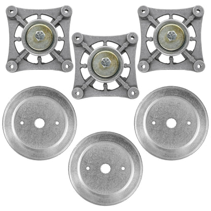 Deck Spindle and Pulley Replacement for Husqvarna TS148X YT21548 (48-inch)