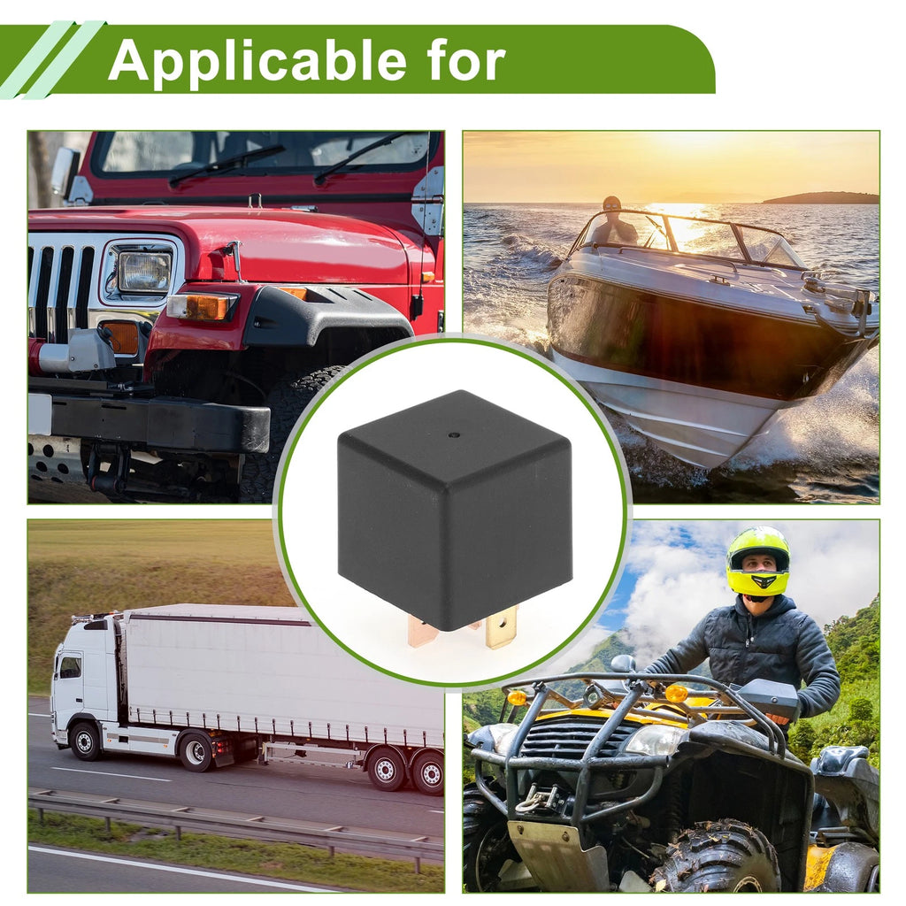 2X 5-Pin 48V 80A Waterproof Auto Relay for Multi-Purpose Use
