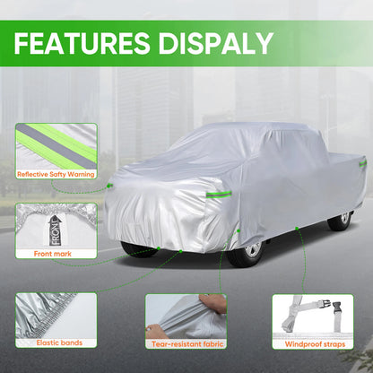 Waterproof Car Cover for Ford Pickup (Outdoor Snow Rain Dust UV Protector)