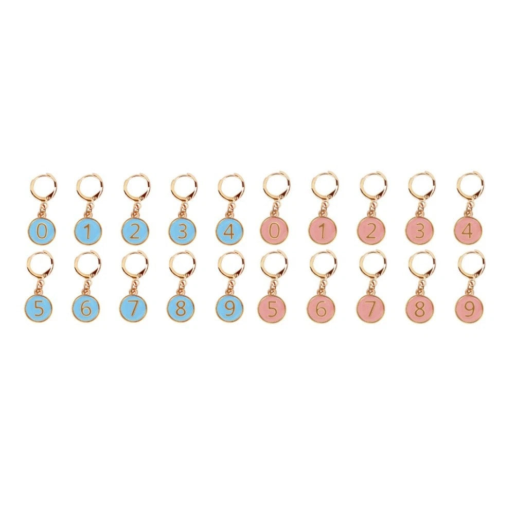 20pcs Metal Stitch Markers Clips for Knitting Crochet Yarn Projects