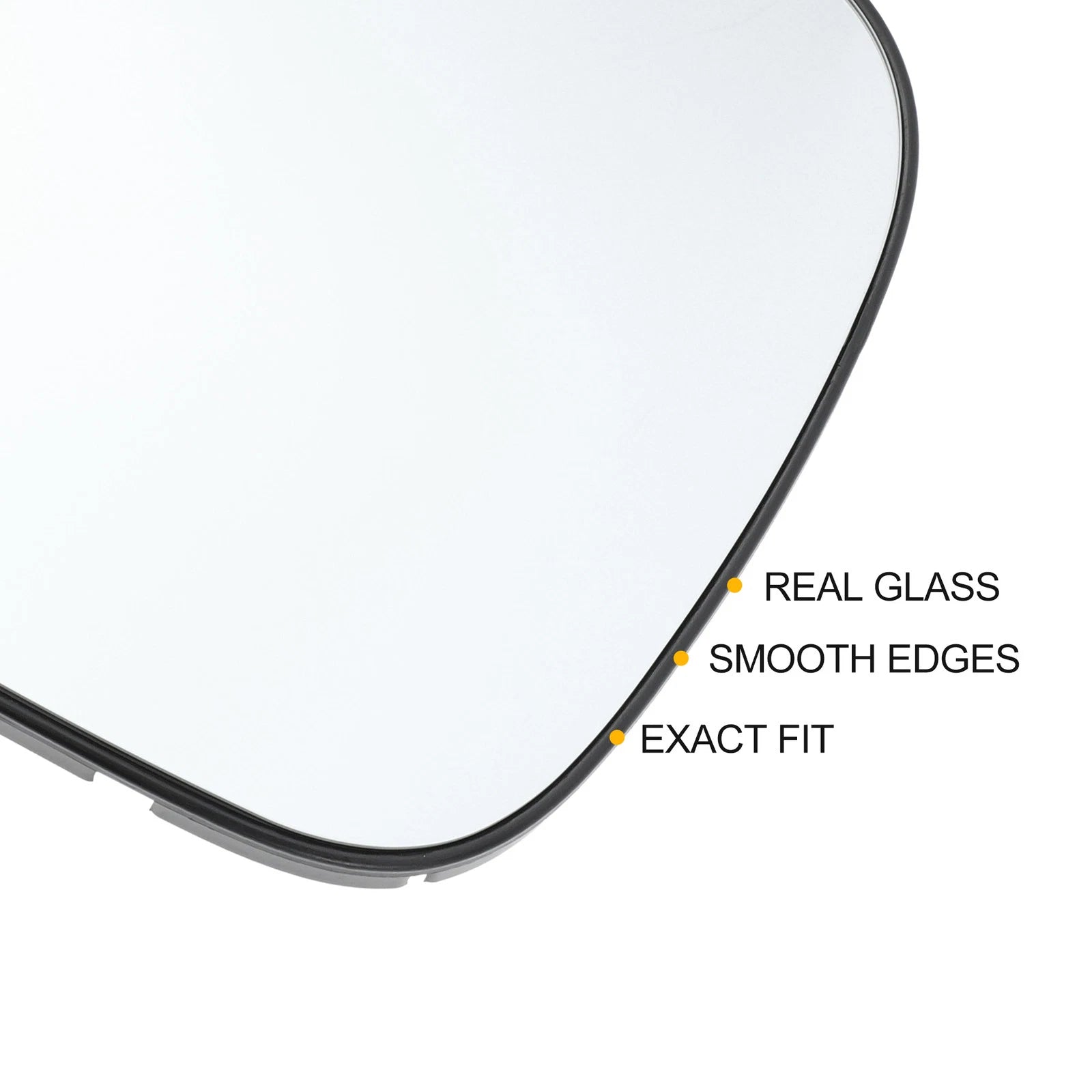 Right Side White Mirror Glass for Citroen Berlingo (2012–2018)