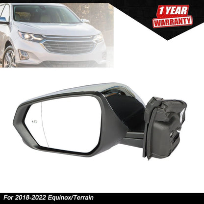 Driver Mirror for Chevrolet Equinox (2018–2022) Power/Signal/Blind Spot PTM-8 Pin LH