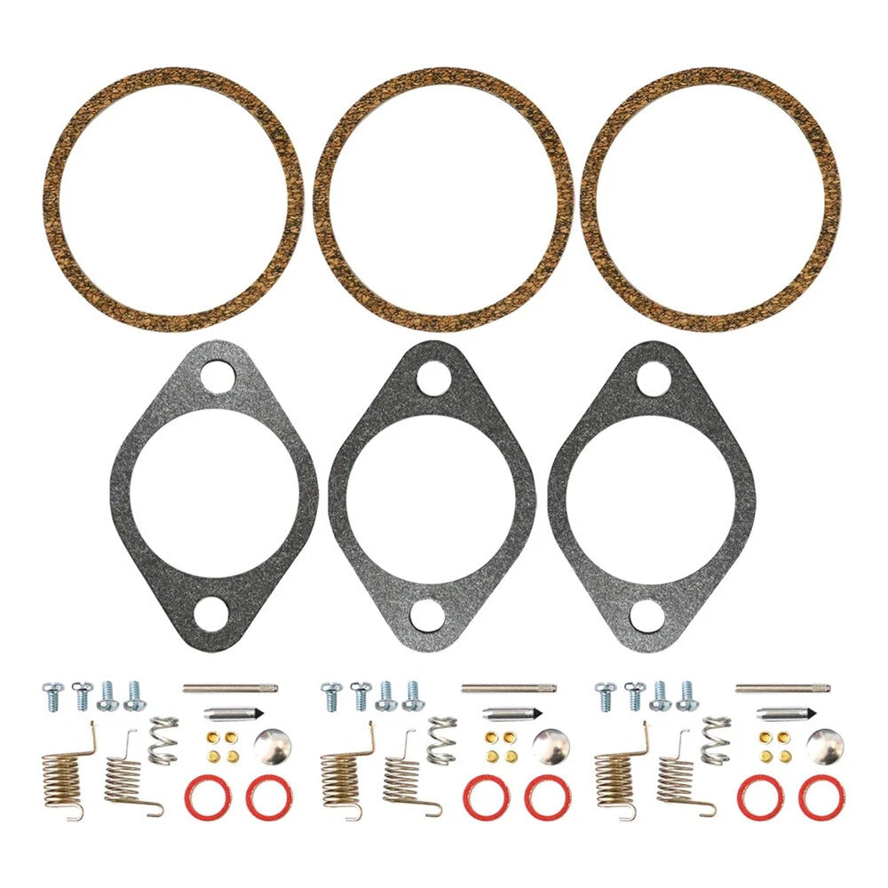 3X Carburetor Repair Kit for Mercury Force 90 95 HP Outboard (809735A1, FK10357)