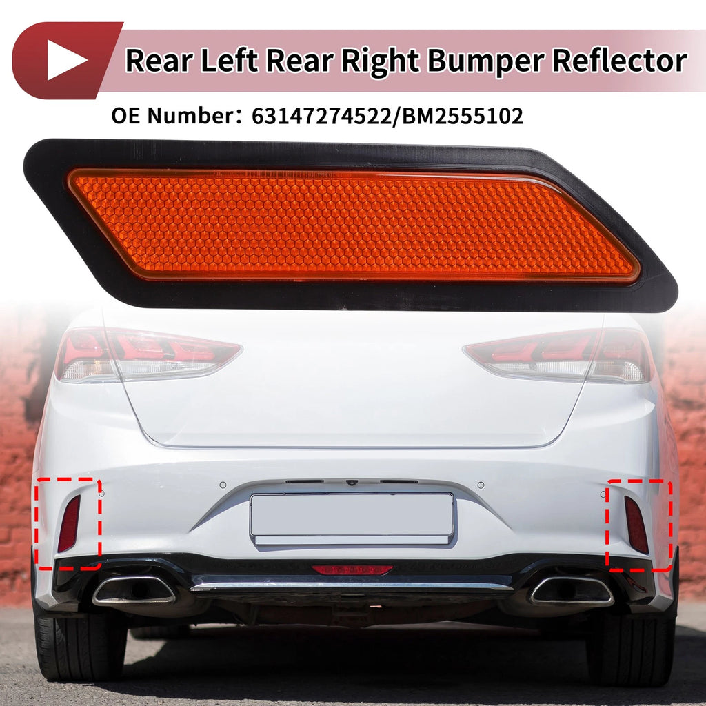 Passenger Side Bumper Reflector Replacement for BMW 320i (2013–2015)