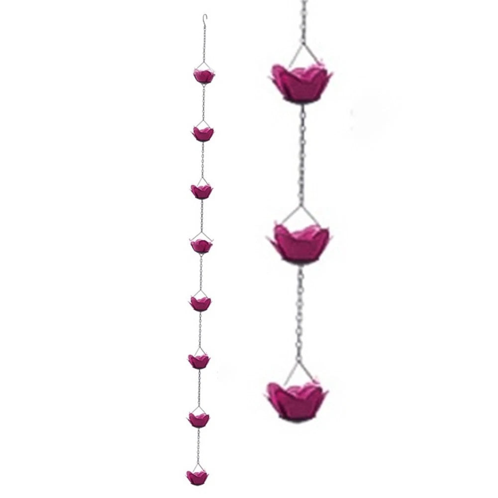 Villa Rose Rain Chain for (225cm, Weatherproof, Adjustable)