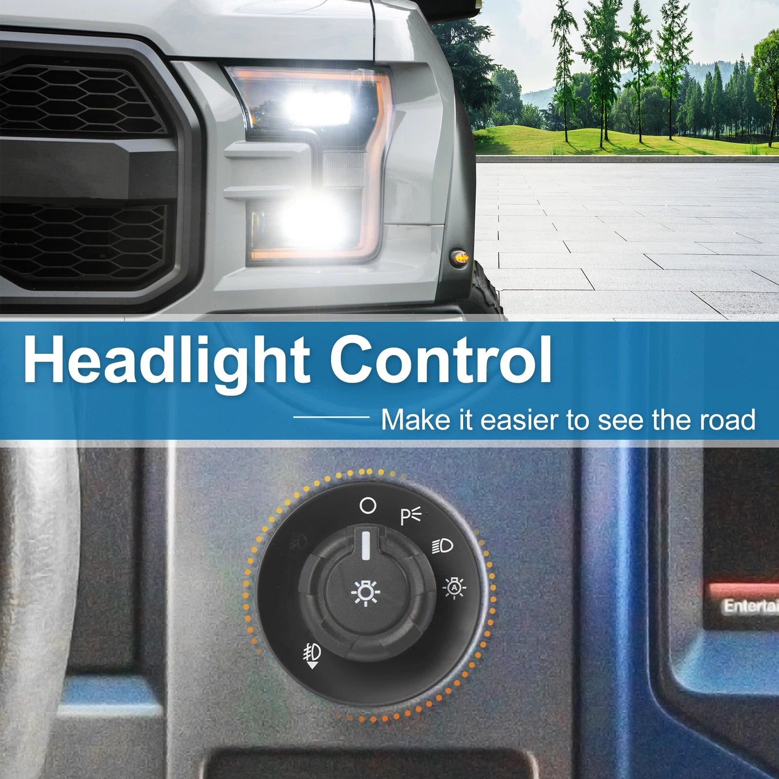 Headlight Lamp Fog Light Control Switch Replacement for Cadillac Escalade (2008–2014)