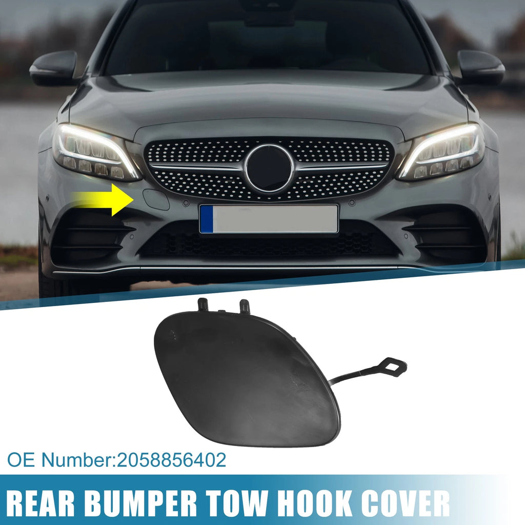 Front Bumper Tow Hook Cover Replacement for Mercedes-Benz C-Class (2015–2021)