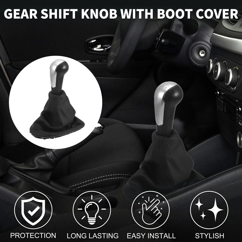 5 Speed Gear Shift Knob with Cover for Chevrolet Spark (2013–2015)