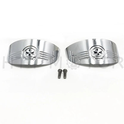 Skull Turn Signal Visors for Harley FXRT (1986–1992), FLST (1986–1990), FLSTC (1988–2017), FLHR (1994–2017)