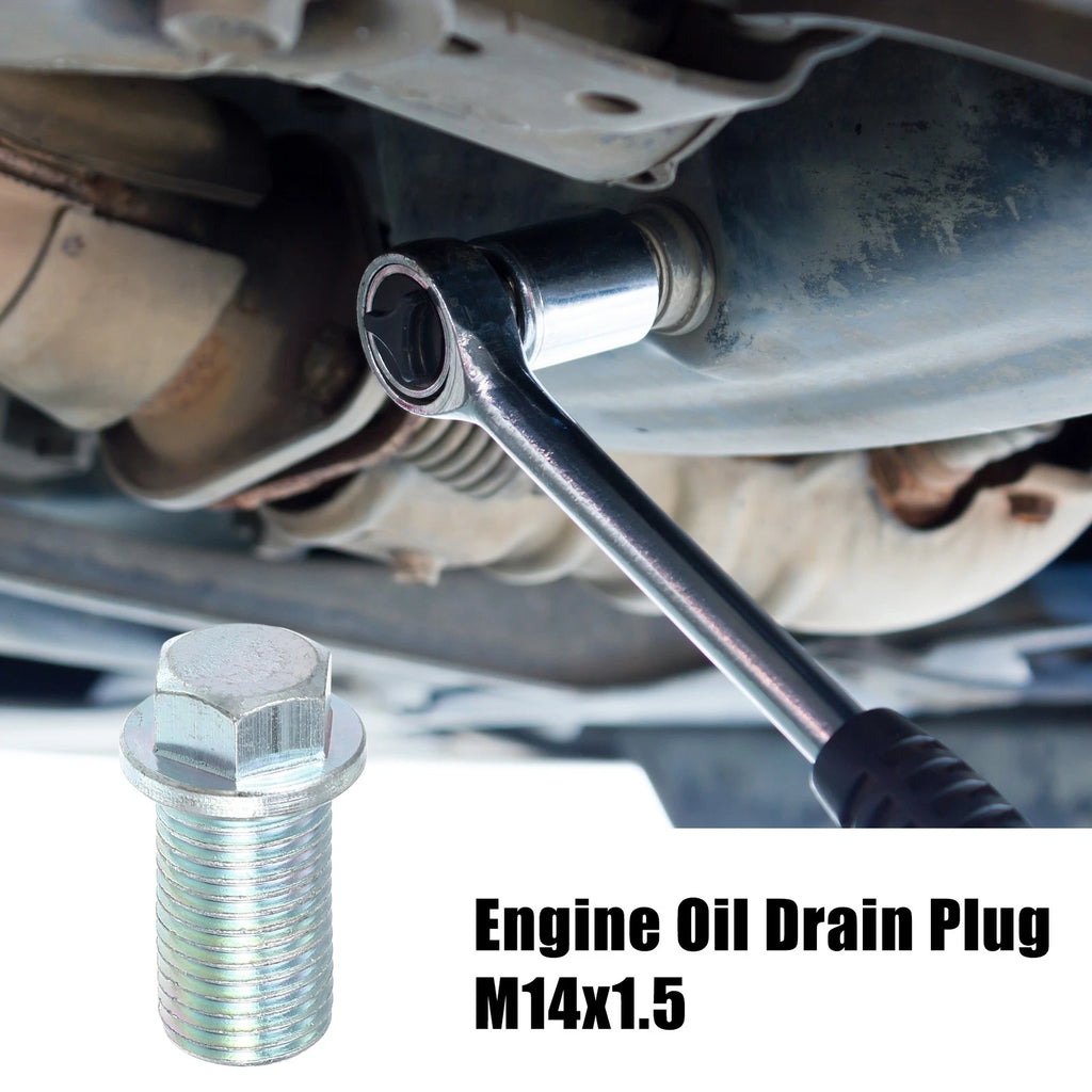 Engine Oil Drain Plug Screw with Seal Ring for Dodge Ram 1500 (2009–2018)