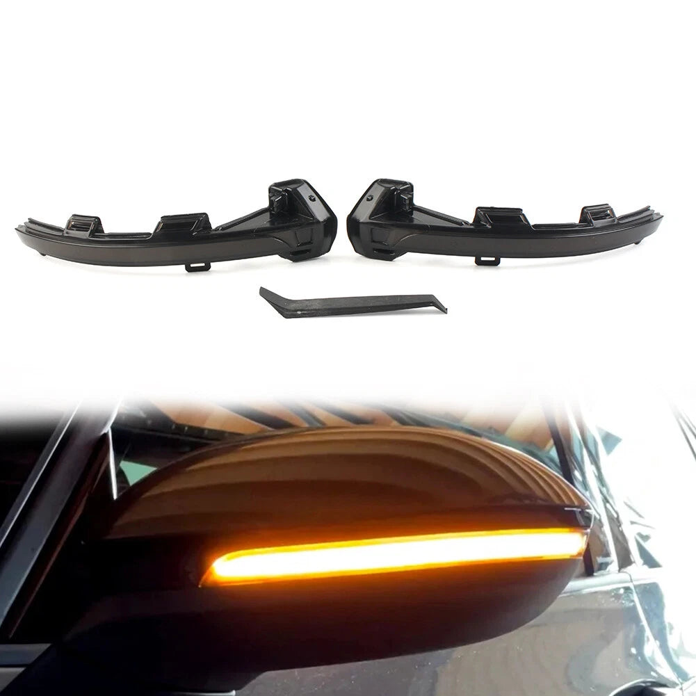 2X LED Dynamic Rearview Mirror Turn Signal Light for VW Passat B8 (2015–2023)
