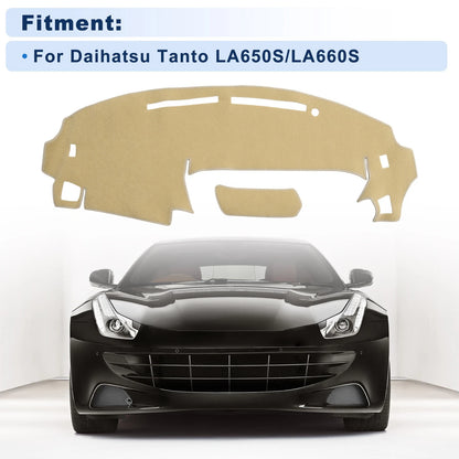 Dash Cover for Daihatsu Tanto LA650S/LA660S (2015–2020) Polyester Beige