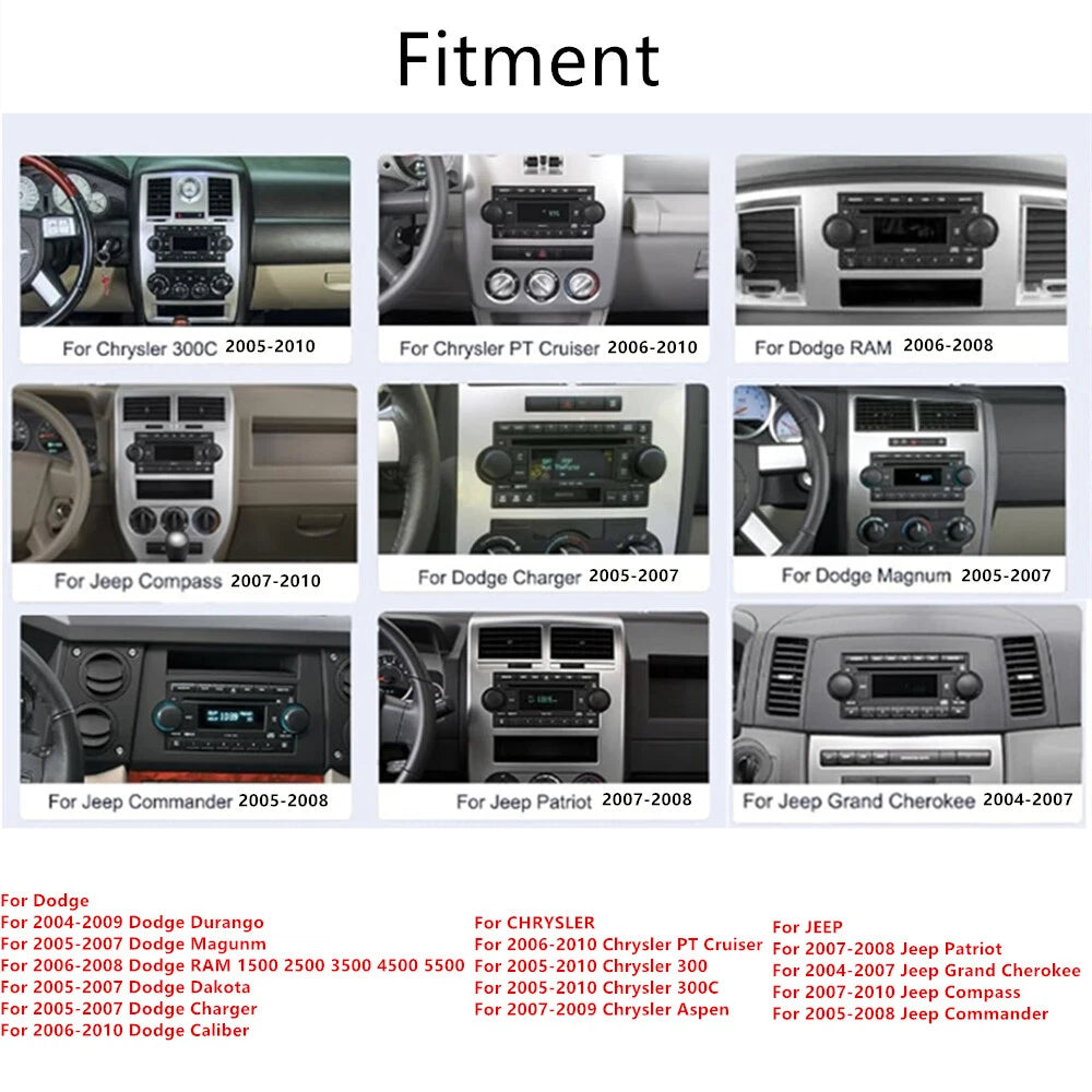 9'' Car Head Unit for Dodge Chrysler 300 Jeep (2005–2010)