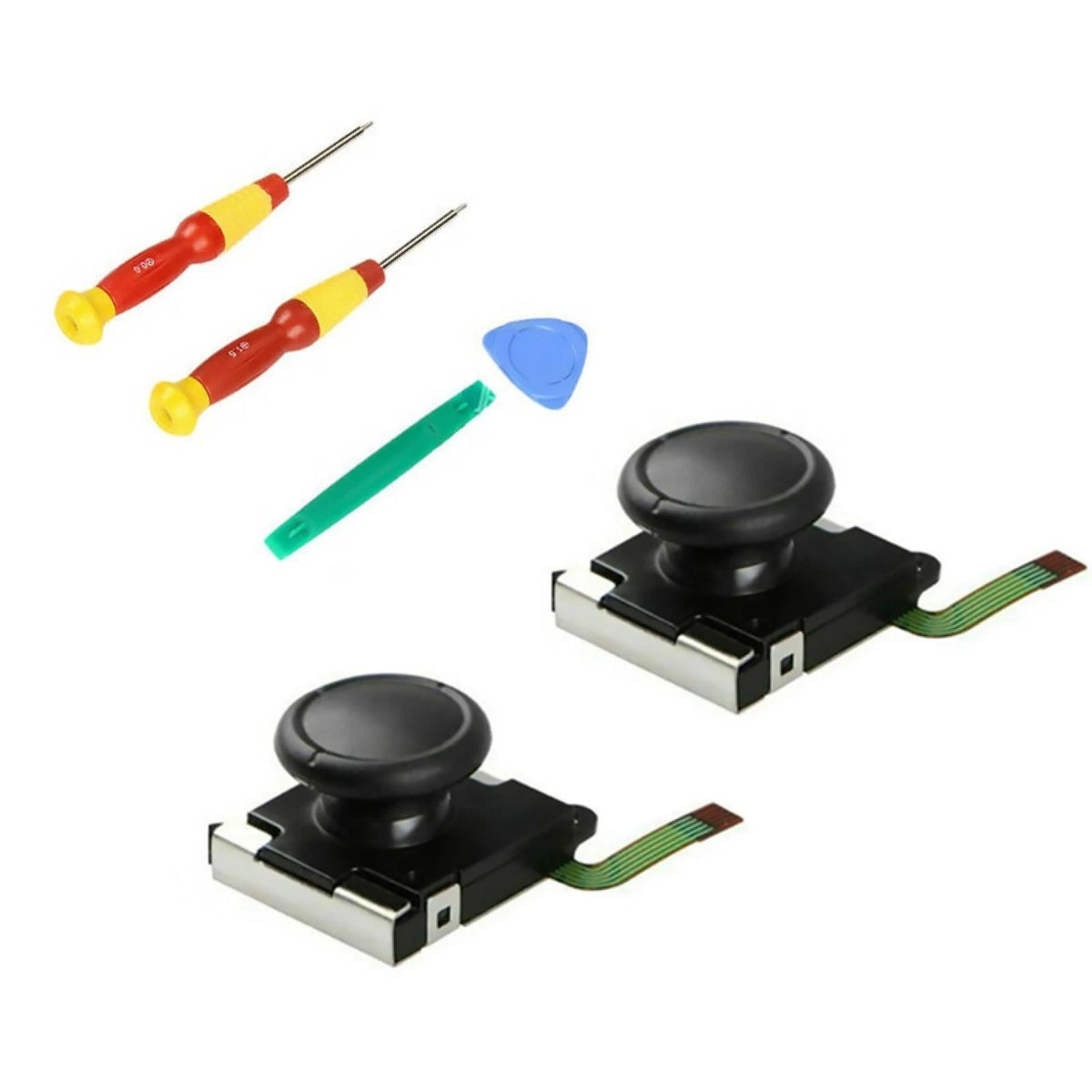 3D Analog Joystick Control Rocker Repair with Cap for Nintendo Switch Joy-Con