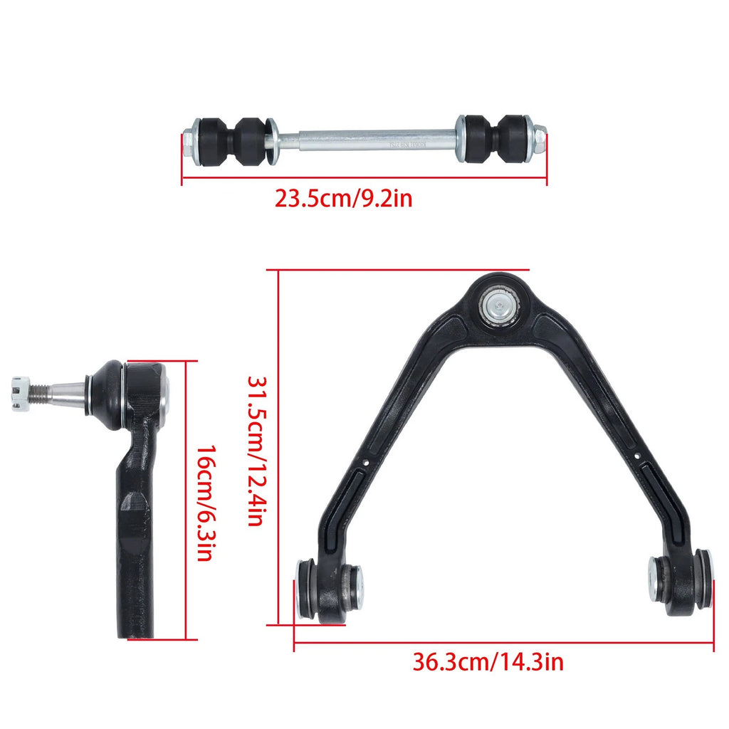 Front Upper Control Arm Tie Rod Sway Bar for Chevy Silverado GMC Sierra 1500 (2007–2018)