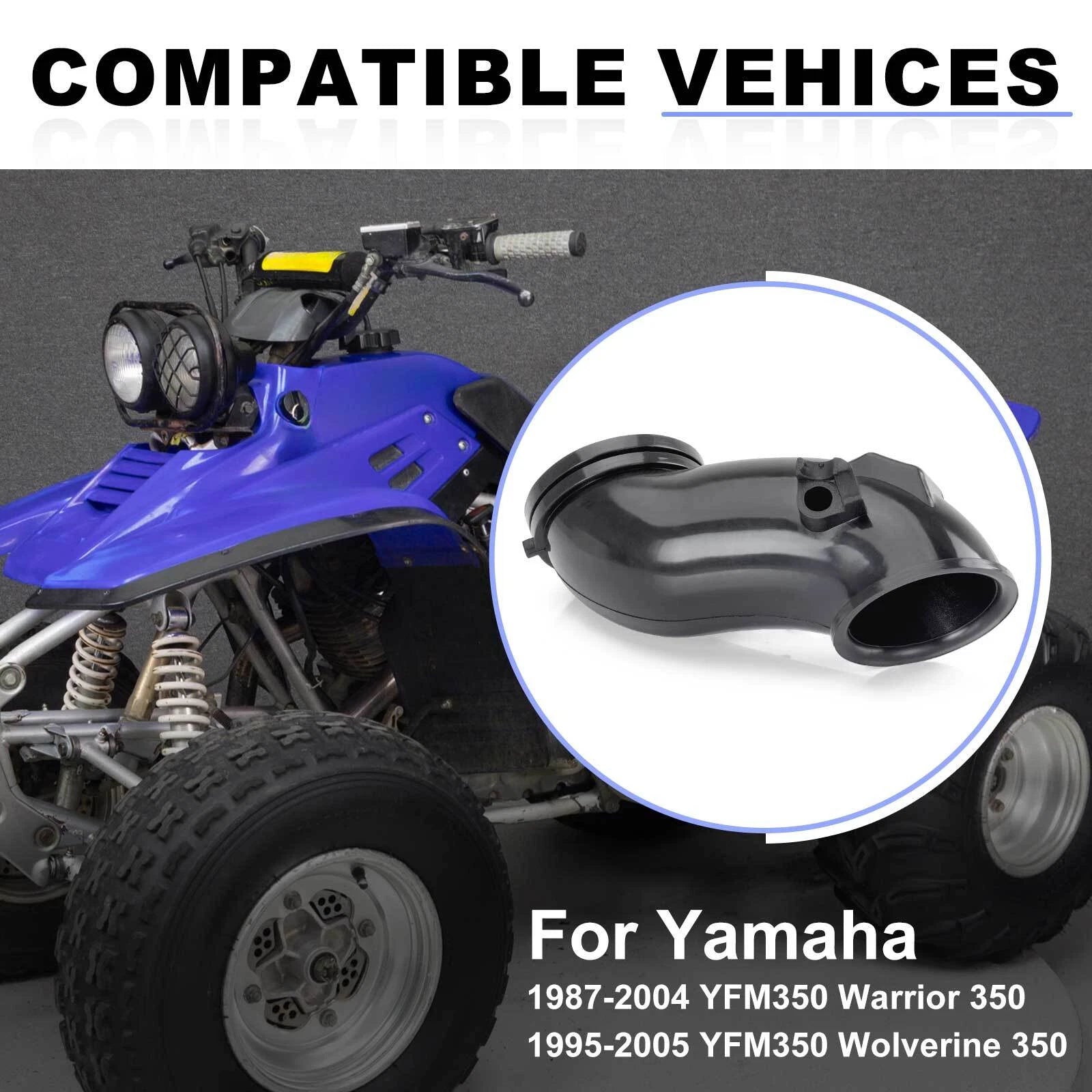 Air Filter Intake Boot for Yamaha Warrior 350 YFM350 (1987–2004) 1UY-14437-02-00