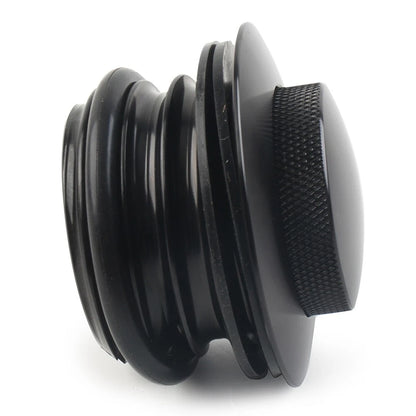 Fuel Tank Gas Cap Cover for Harley (1982–2017) Left Hand Thread, Black