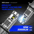 2X 9007 LED Headlight Bulbs for