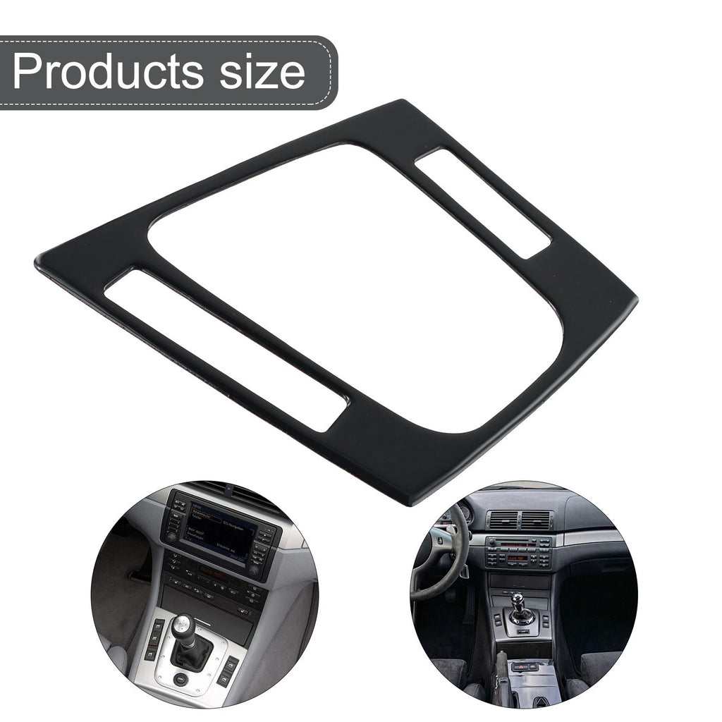 Piano Black Gear Shift Panel Frame Cover Trim for BMW 3 Series E46 (1998–2005)