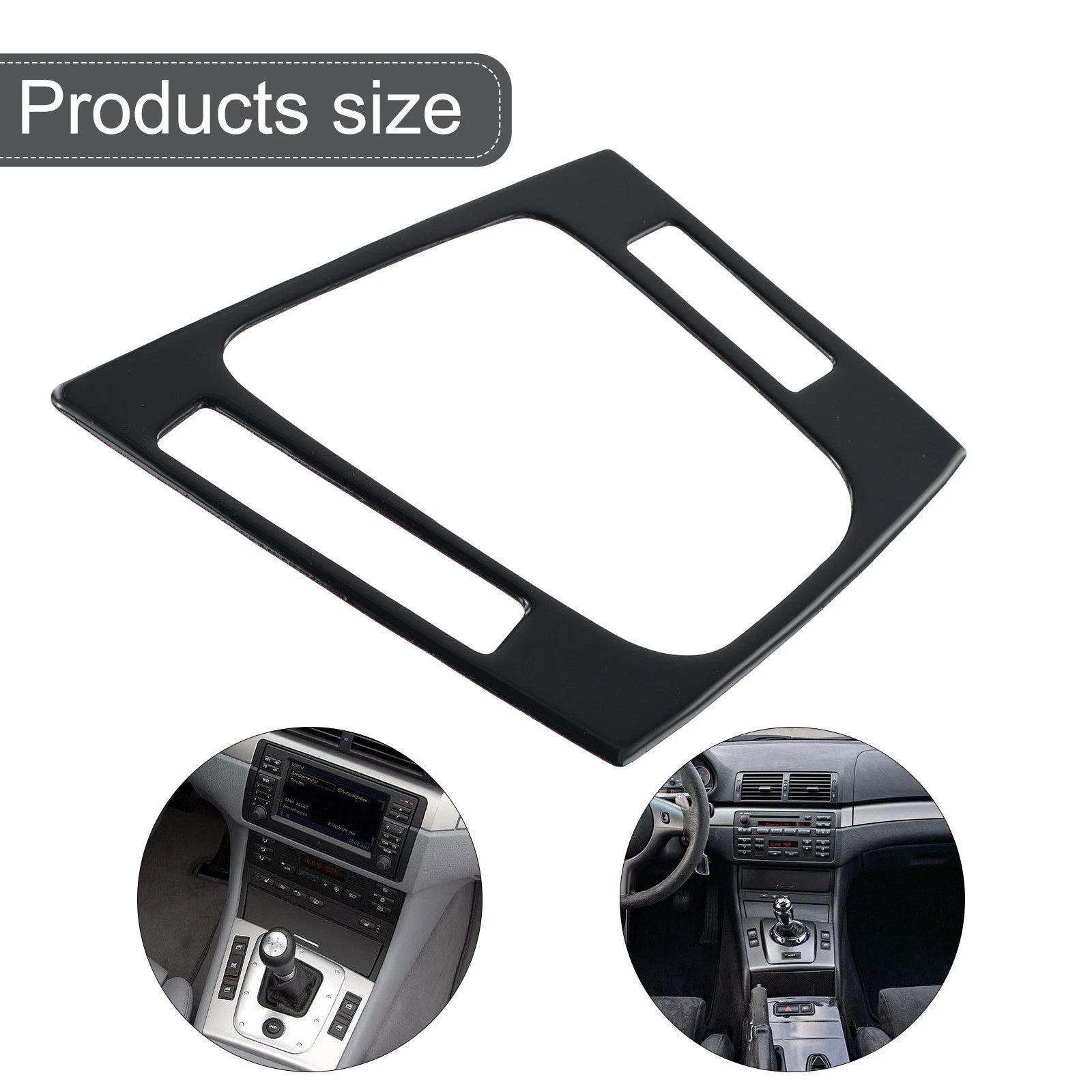 Piano Black Gear Shift Panel Frame Cover Trim for BMW 3 Series E46 (1998–2005)