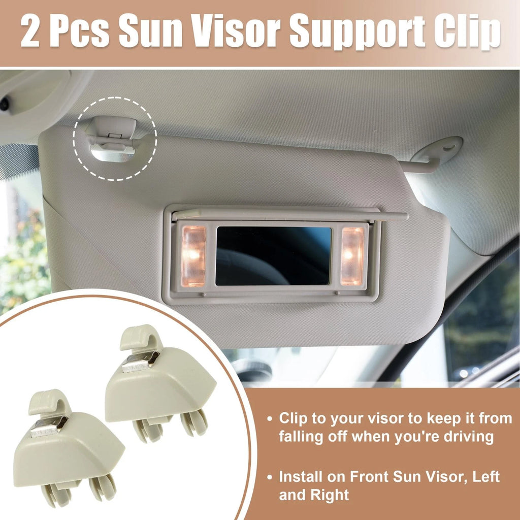 2pcs Sun Visor Support Clip Retainer Replacement for Audi A6 VW Passat (2005–2015)