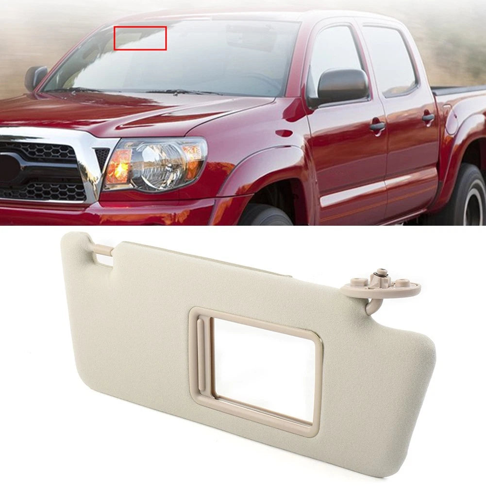 Right Beige Sun Visor for Toyota Tacoma (2005–2012)