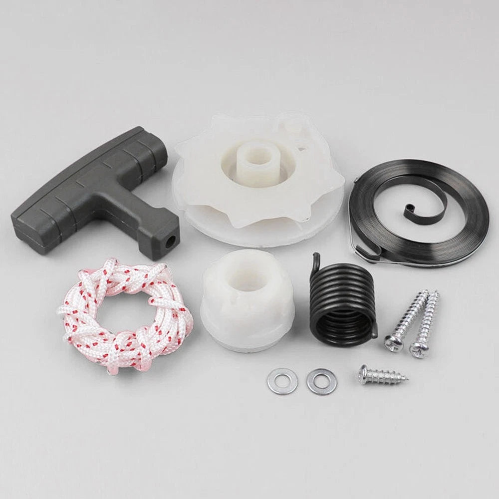 Recoil Starter Handle Pulley Spring Kit for 137 142 240 236 Chainsaws
