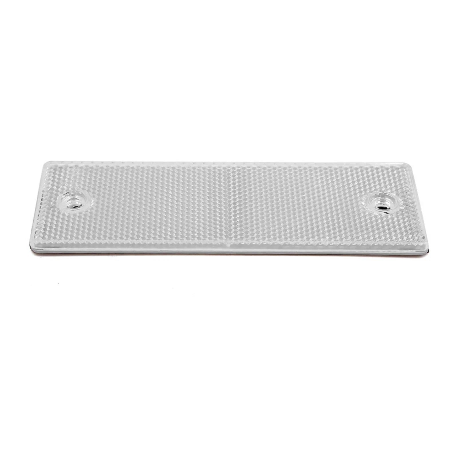 Trailer Reflector 2 Piece White Rectangle Self Adhesive for Car Trailer (145–45mm) (OEM) (2005–2018)