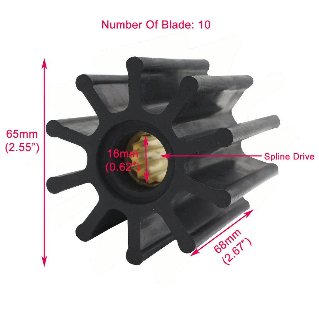Water Pump Impeller for Yanmar Marine 6LY-UTE/STE (119593-42200, 47-809866T)