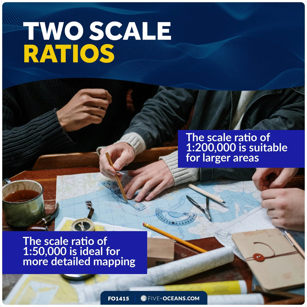 Chart Protractor for Five Oceans Navigation FO1415