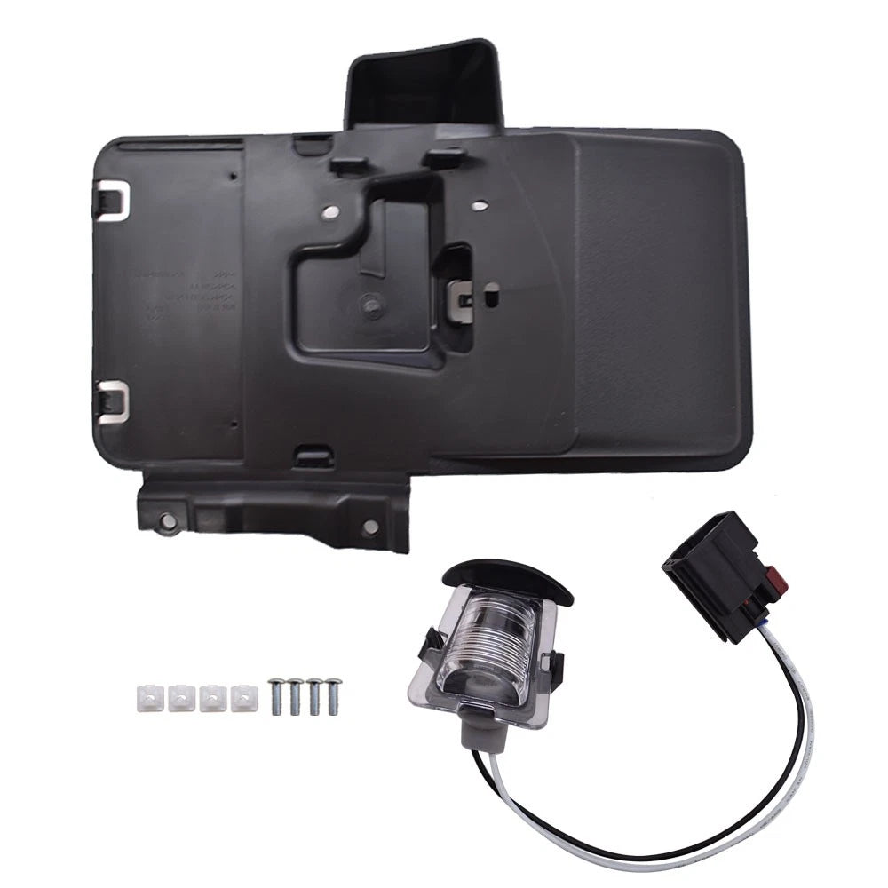 Rear License Plate Bracket & Light for Jeep Wrangler JK (2007–2018)