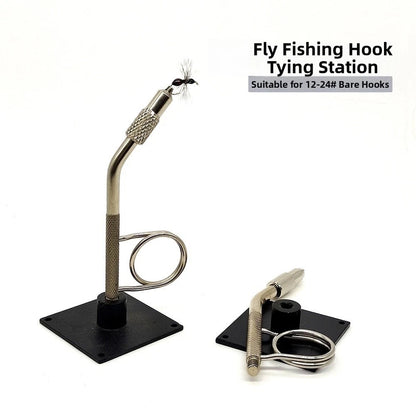 Steel Fly Tying Vise for Mini Hooks 12 to 24 with Adjustable Nose Grip