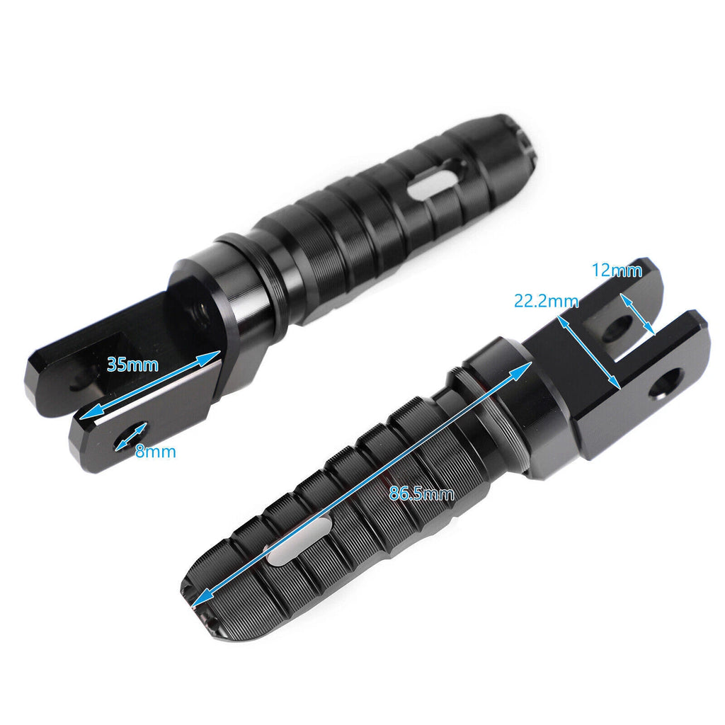 Front Footrests Foot Pegs for Street Triple 765/Daytona 675 (2017–2023)