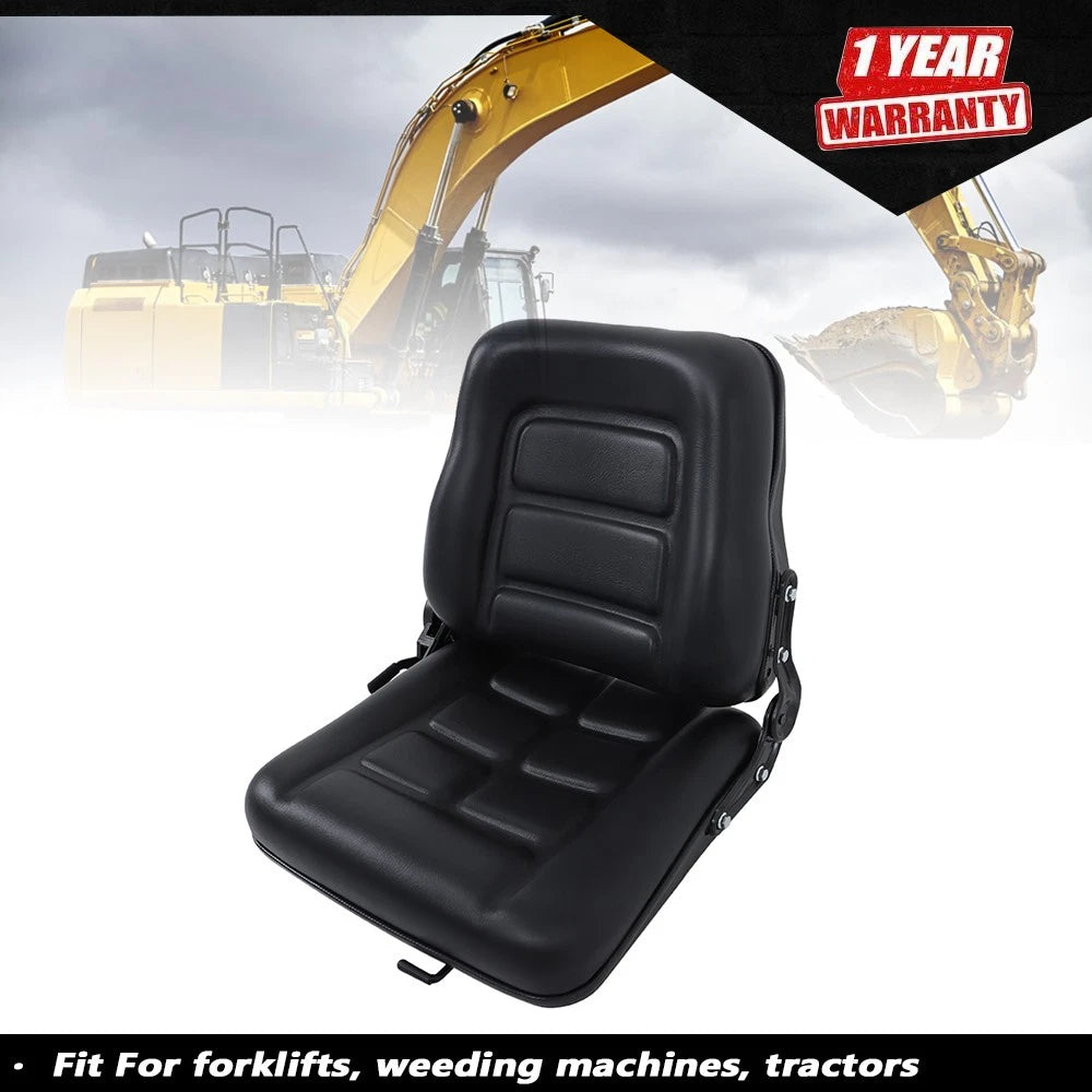 Universal Fold Down Seat for Forklift (Adjustable Angle Back, Slide)