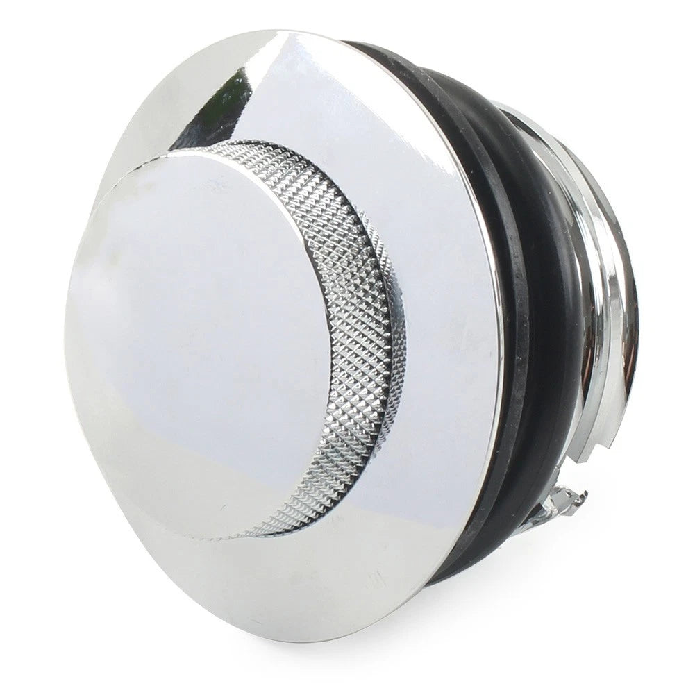 Chrome Fuel Tank Gas Cap Cover for Harley (1982–2017)