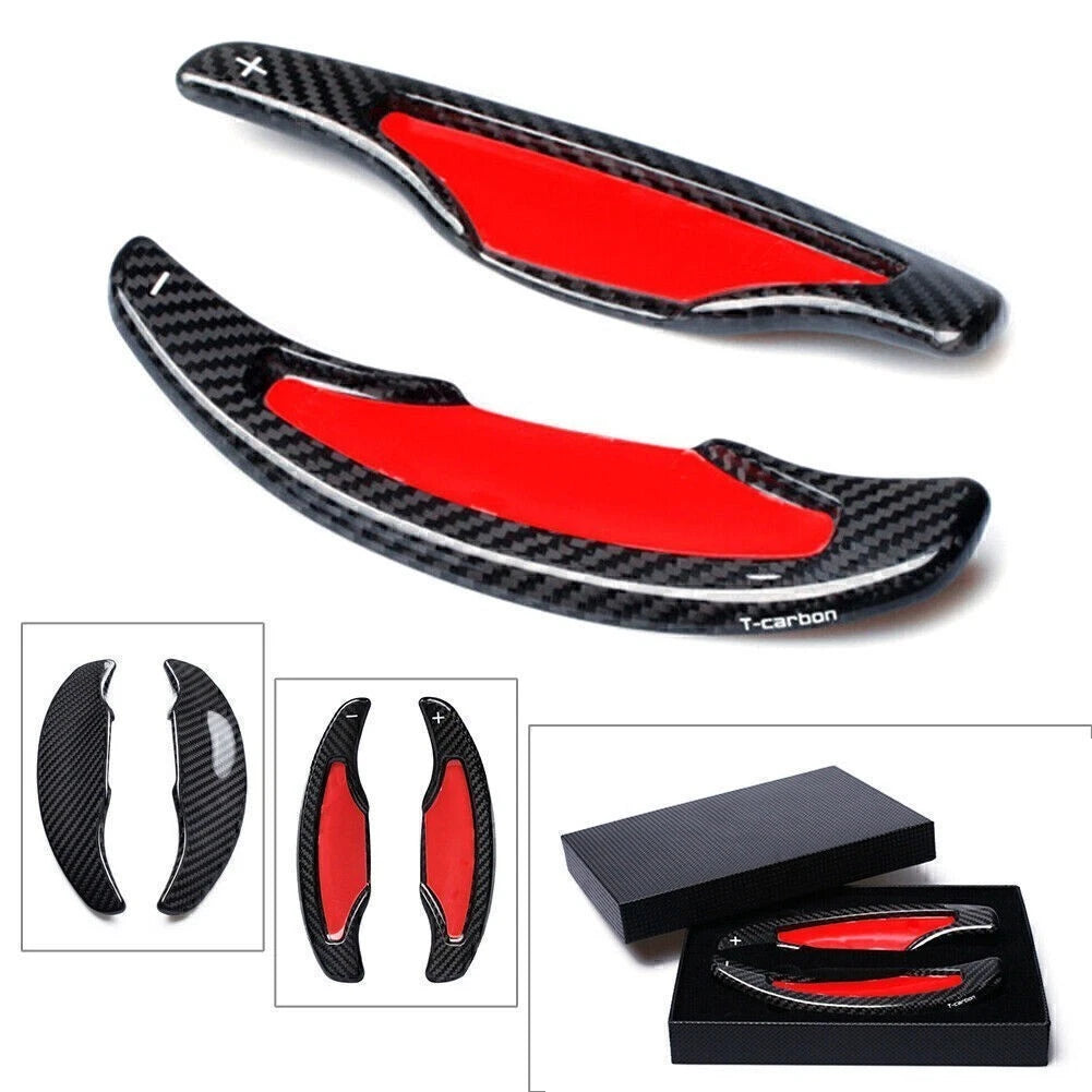 Carbon Steering Wheel Shift Paddle Extension Set for Cadillac ATS ATS-L (2013–2019)