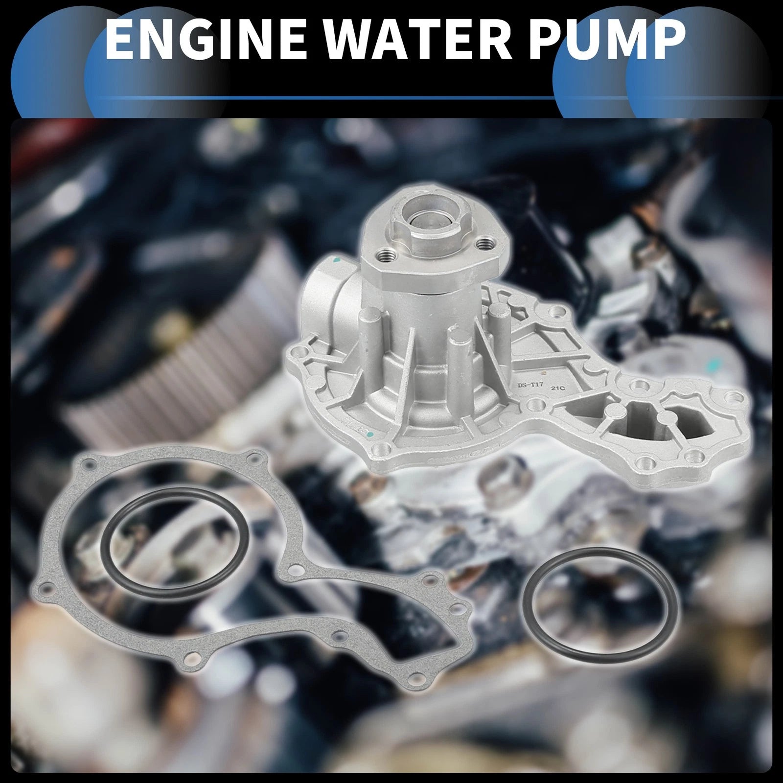 Water Pump Replacement with Gasket Kit for Volkswagen Cabrio (1995–2002)