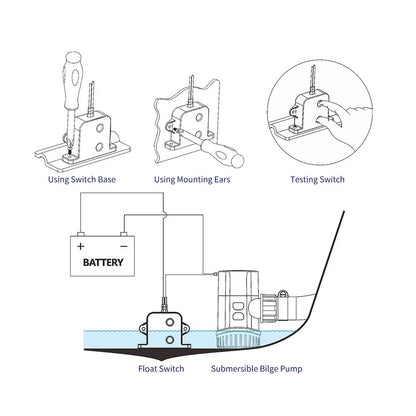 12V 24V Bilge Pump Level Sensor for