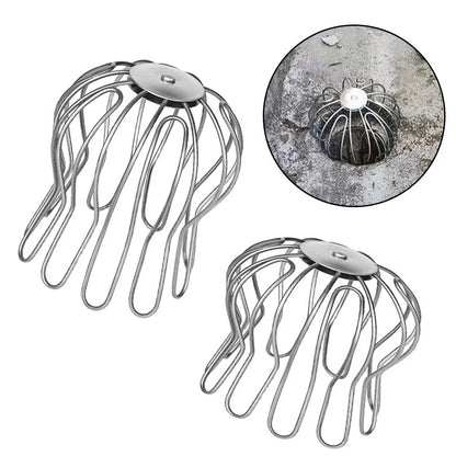 2X Adjustable Leaf Catcher Basket for Downpipe Gutter