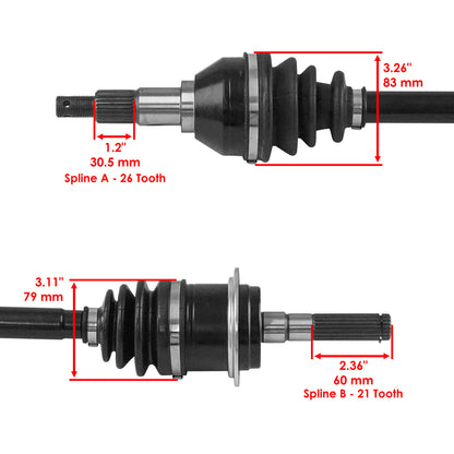 Front Left Right CV Axle Replacement for Can-Am Outlander 650 850 XMR (2019-2024)