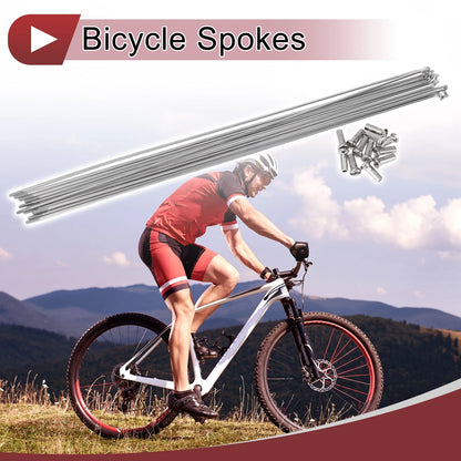 Set 14G Bicycle Spokes 305mm Stainless Steel for Bike Wheels (304)