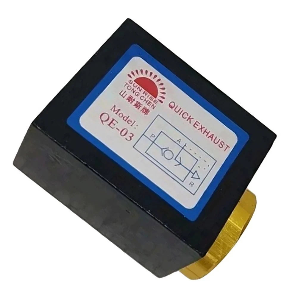 QE03 Pneumatic Quick Exhaust Valve for Airflow Control (Universal)
