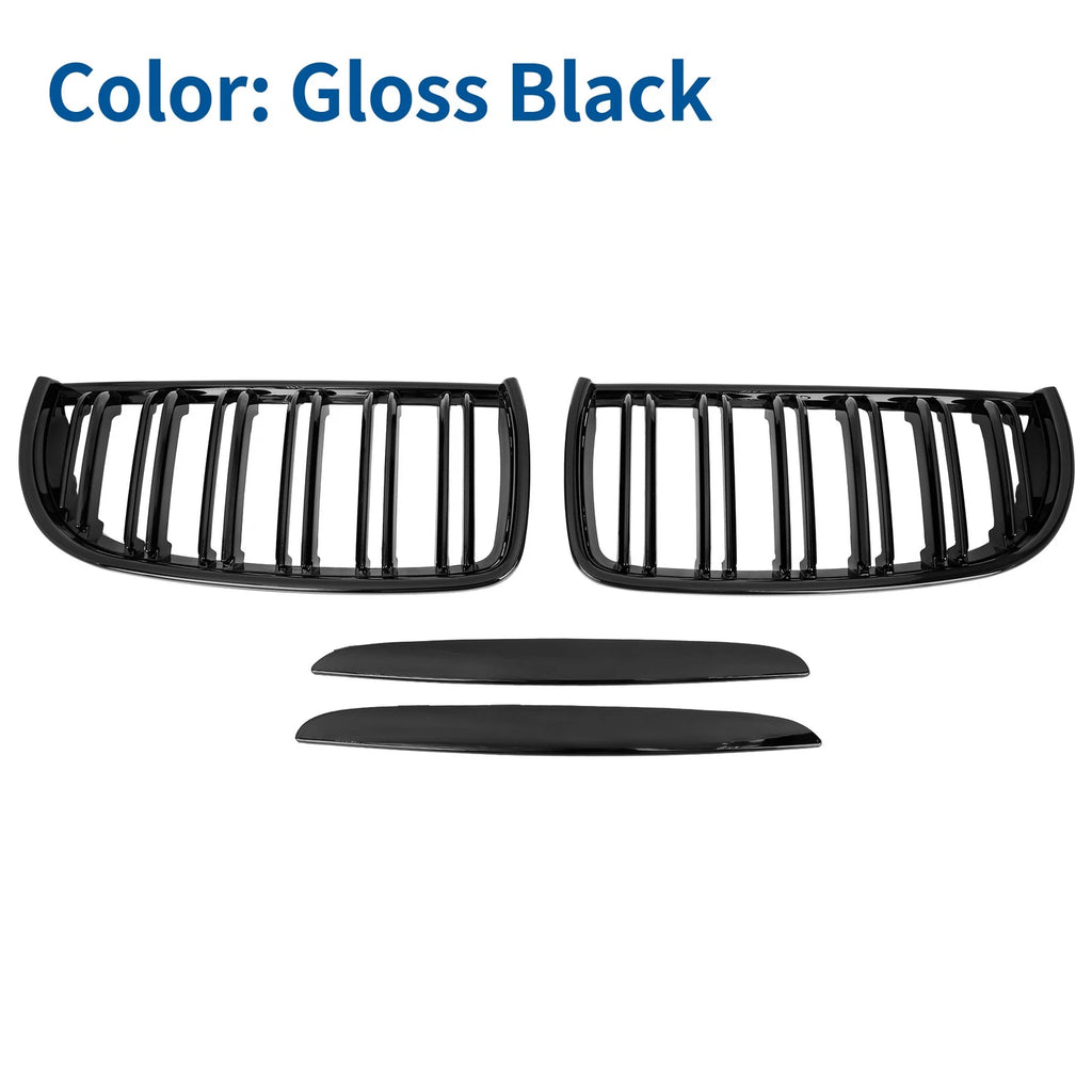 Gloss Black Front Kidney Grille for BMW E90 (2005–2008)